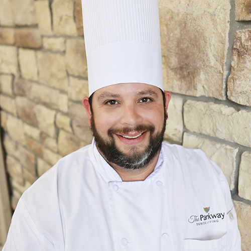 Chef Josh Sanchez at The Parkway Senior Living in Blue Springs, MO