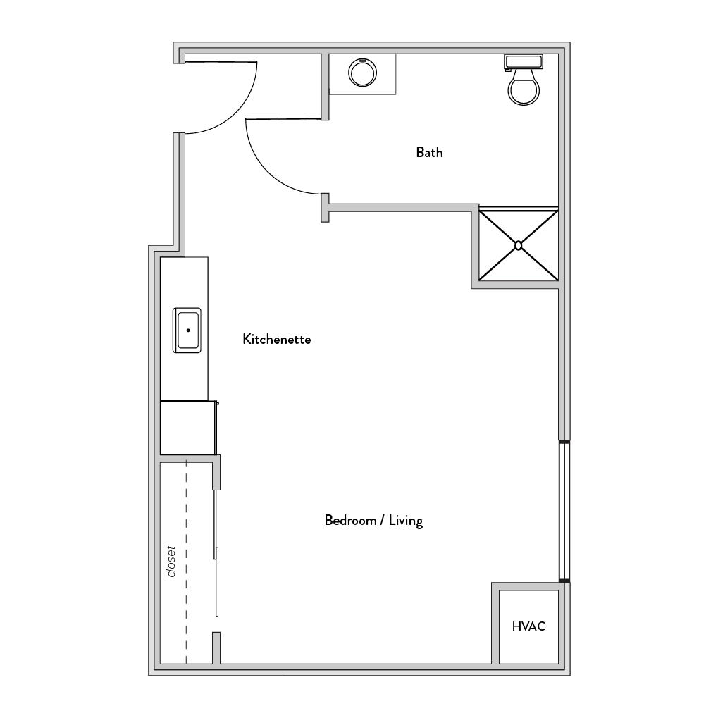 The Parkway Senior Living in Blue Springs, MO assisted living floor plan