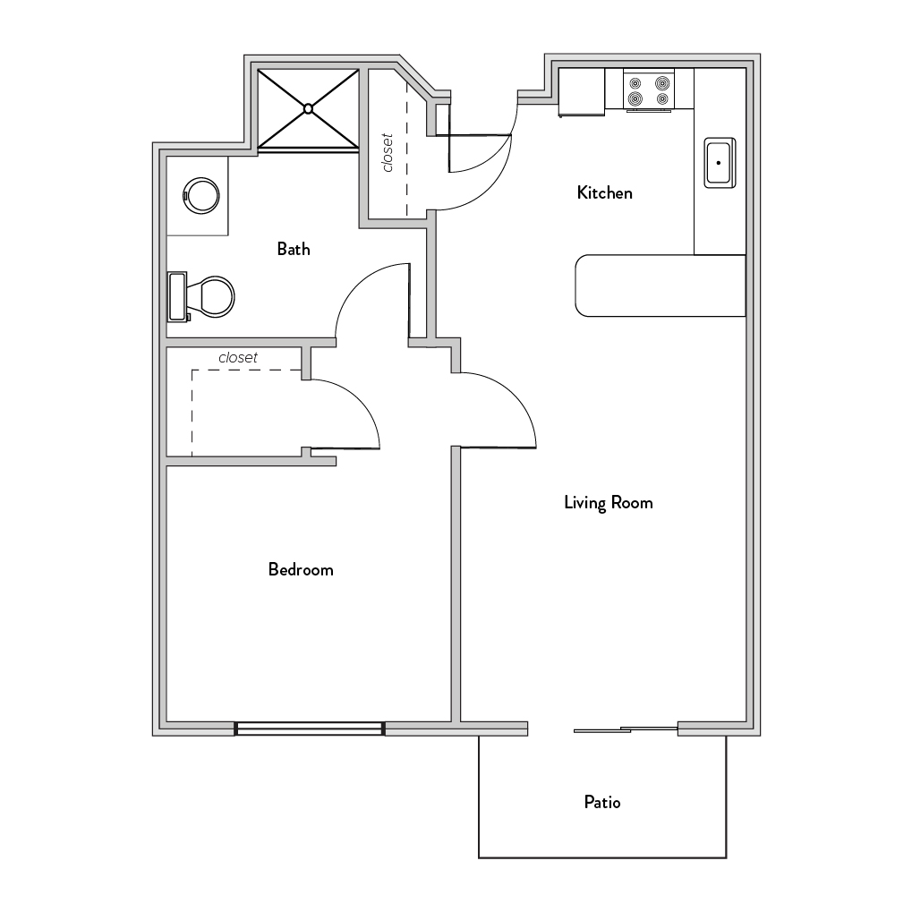 The Parkway Senior Living in Blue Springs, MO Apartment floor plan