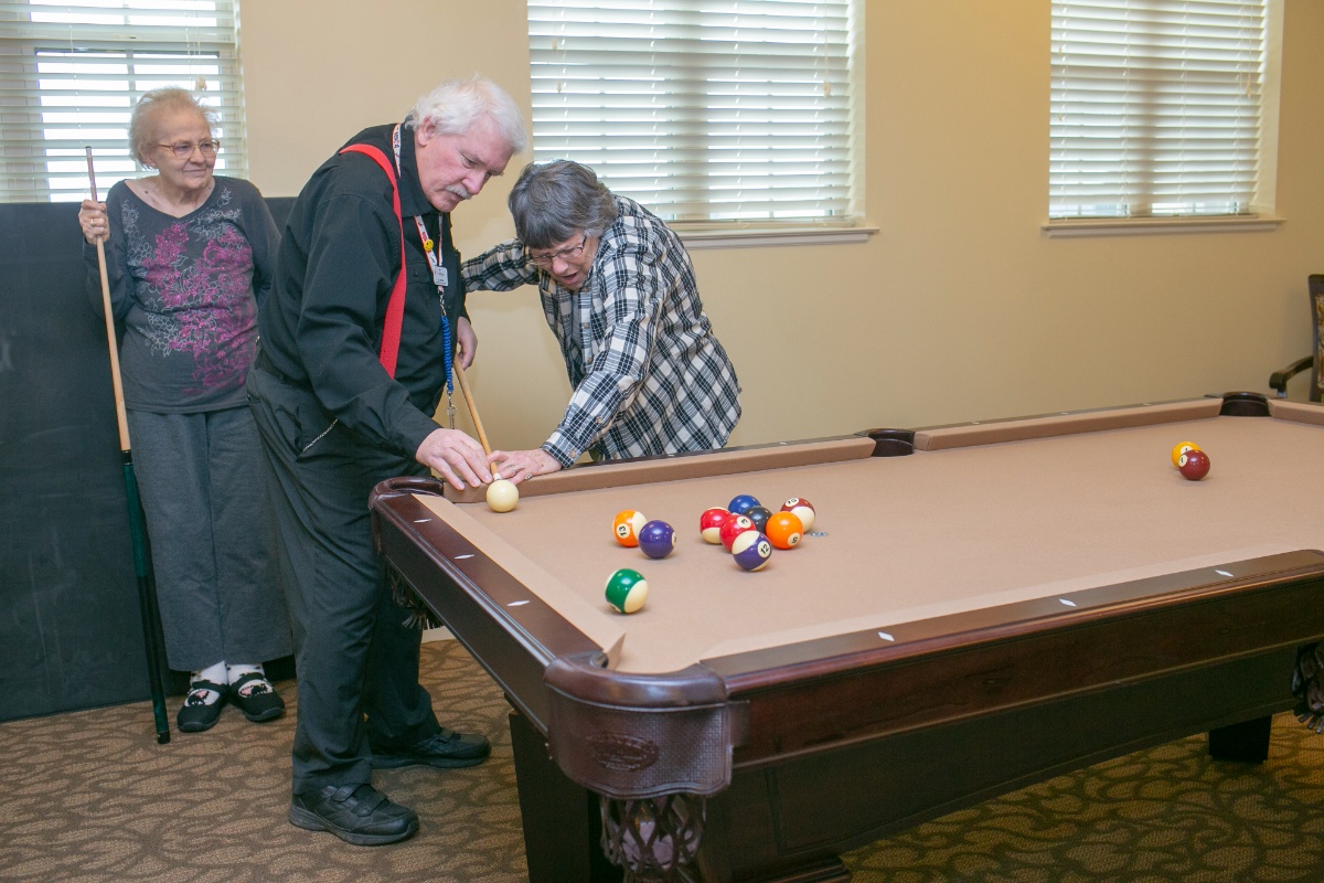 Billiards at The Parkway Senior Living in Blue Springs, MO