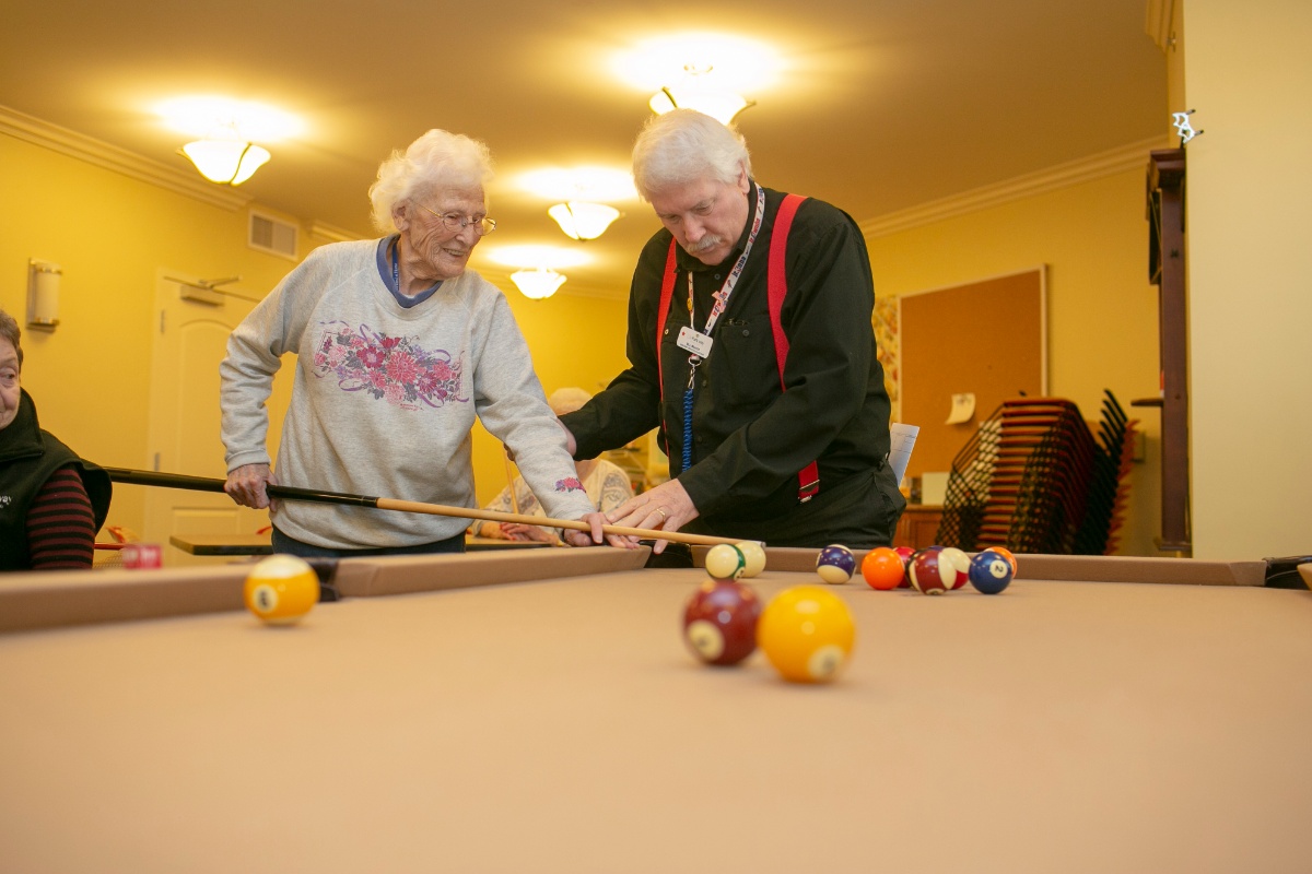 Billiards at The Parkway Senior Living in Blue Springs, MO